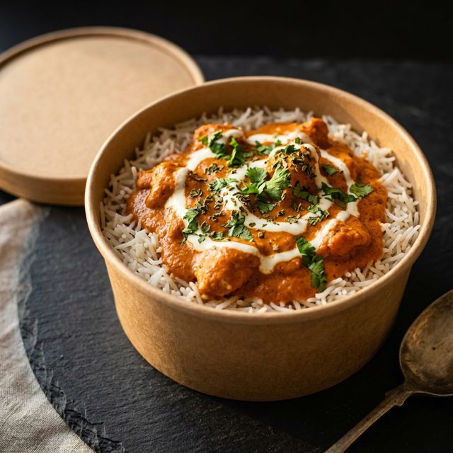 Butter Chicken Rice Bowl